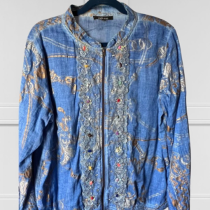 Cath.nic | Embroidered Zip Jacket with Beading | Medium